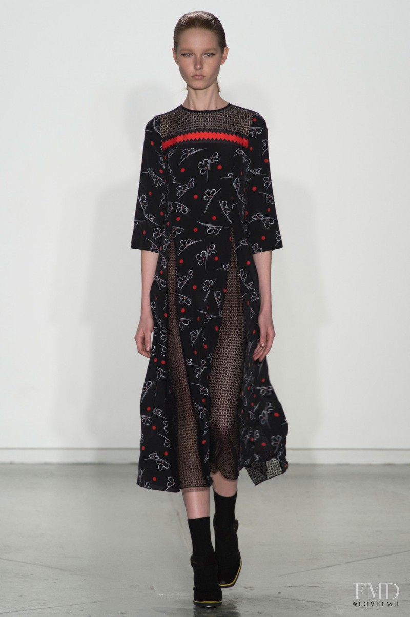 Grace Simmons featured in  the SUNO fashion show for Autumn/Winter 2015