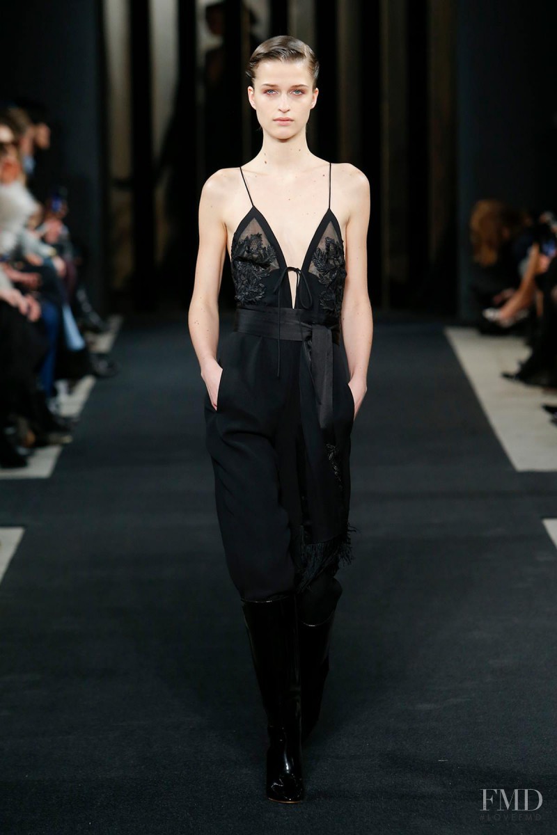 Regitze Harregaard Christensen featured in  the J Mendel fashion show for Autumn/Winter 2015