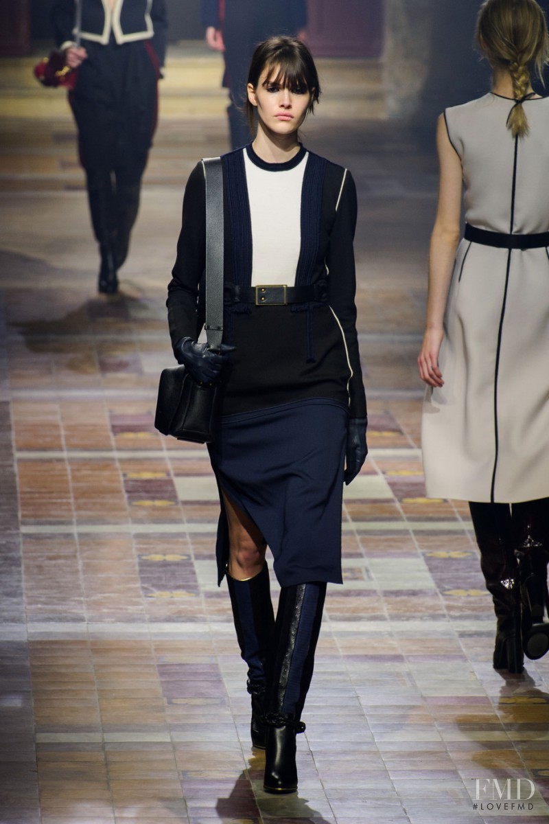 Vanessa Moody featured in  the Lanvin fashion show for Autumn/Winter 2015