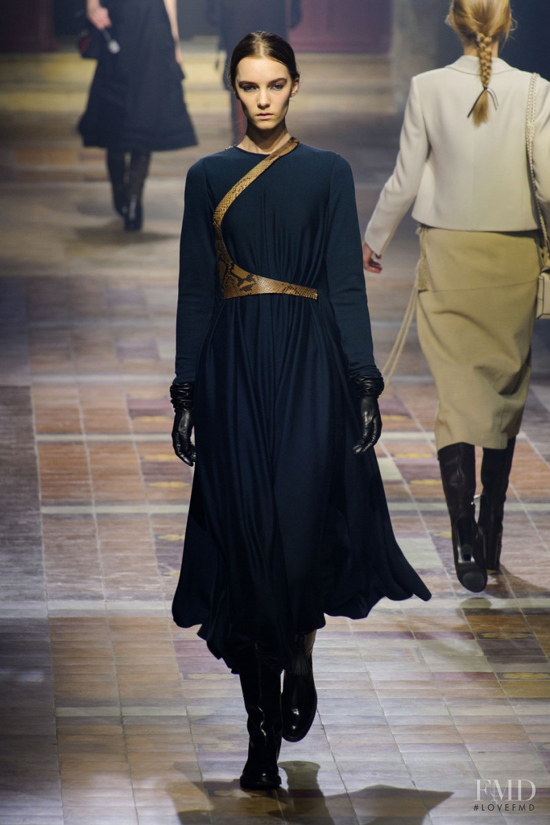 Irina Liss featured in  the Lanvin fashion show for Autumn/Winter 2015