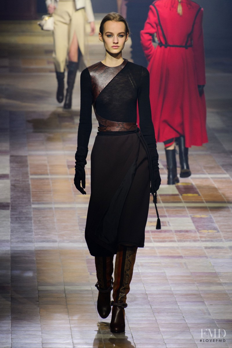 Maartje Verhoef featured in  the Lanvin fashion show for Autumn/Winter 2015