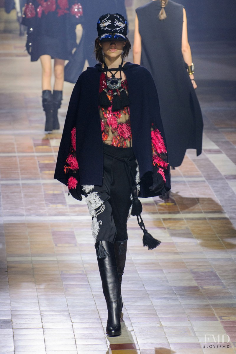 Grace Hartzel featured in  the Lanvin fashion show for Autumn/Winter 2015
