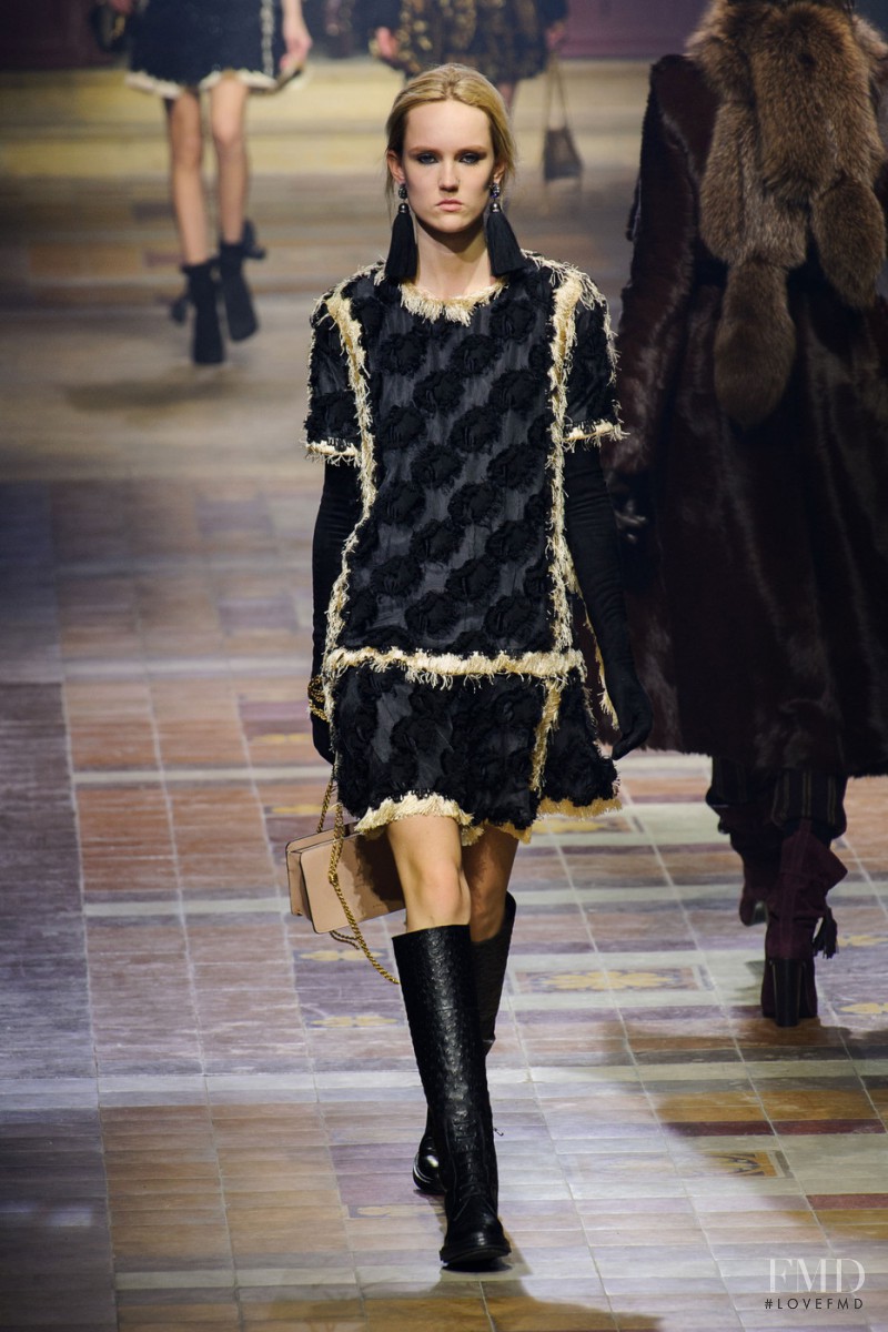 Harleth Kuusik featured in  the Lanvin fashion show for Autumn/Winter 2015