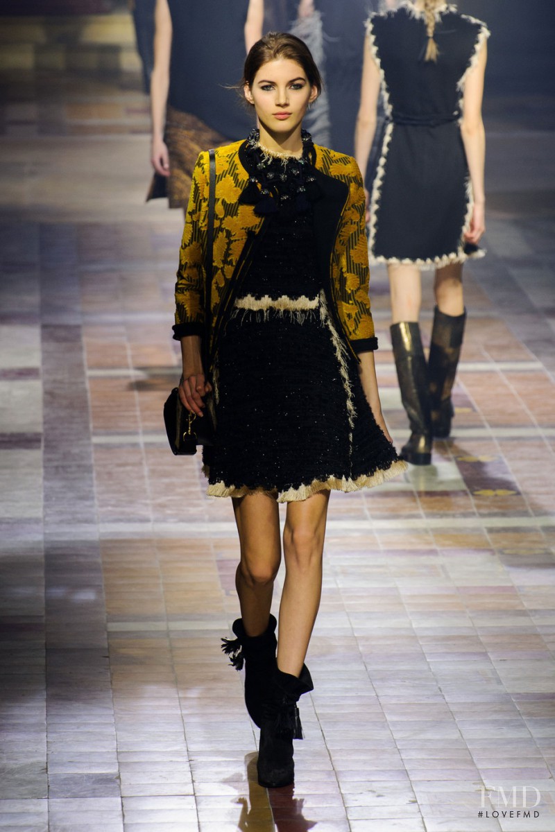 Valery Kaufman featured in  the Lanvin fashion show for Autumn/Winter 2015