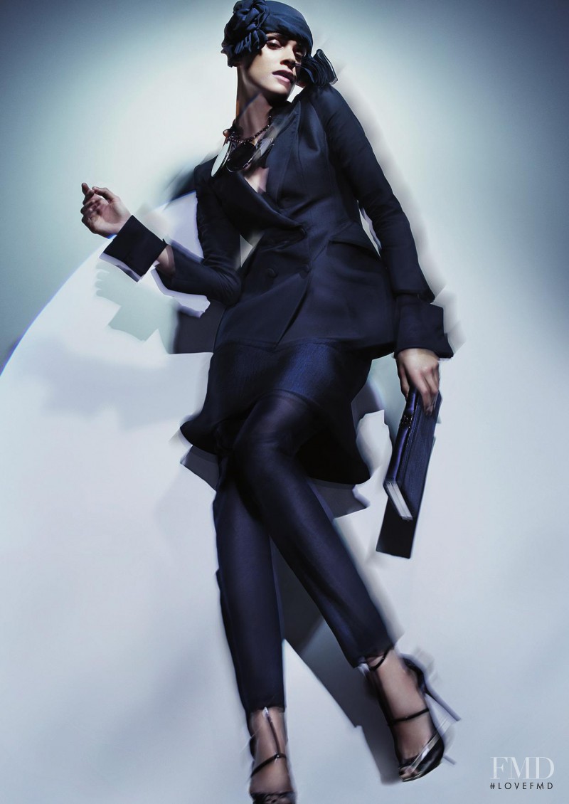 Elisa Sednaoui featured in  the Giorgio Armani advertisement for Spring/Summer 2011