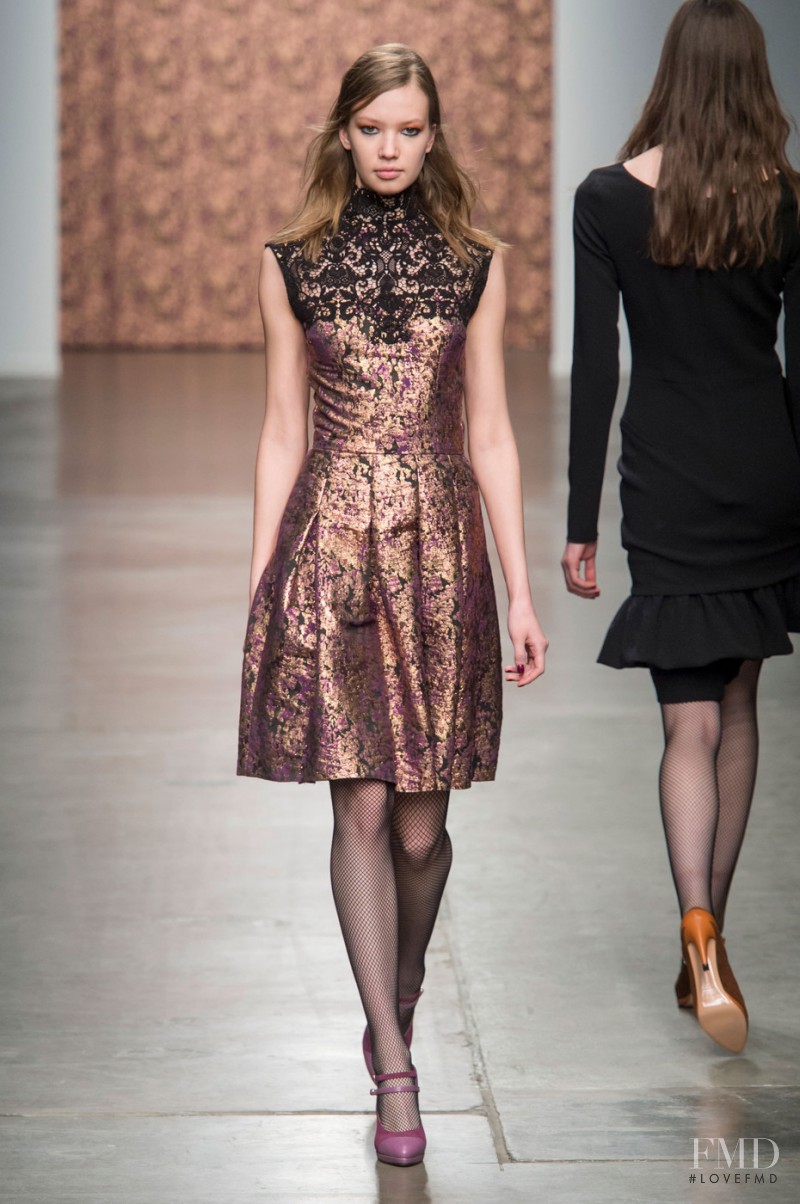Kid Plotnikova featured in  the Sophie Theallet fashion show for Autumn/Winter 2015