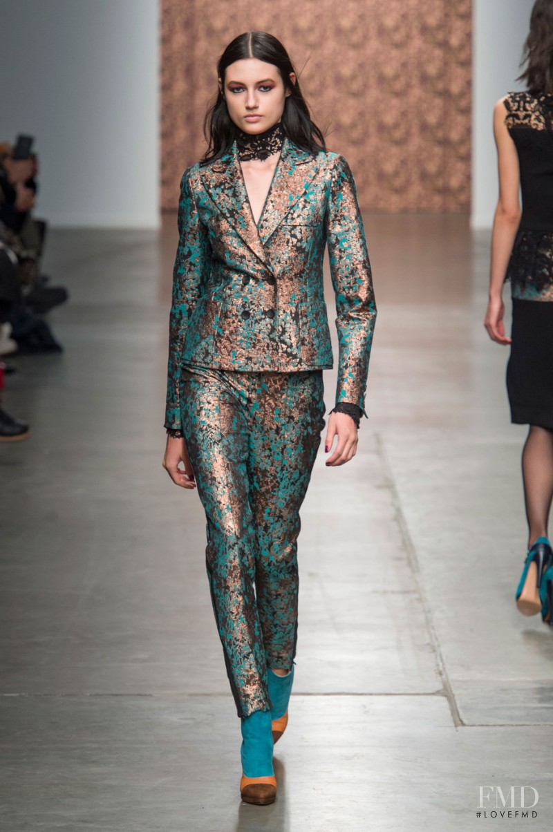 Bruna Ludtke featured in  the Sophie Theallet fashion show for Autumn/Winter 2015