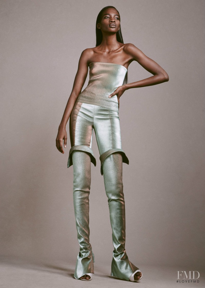 Aamito Stacie Lagum featured in  the area lookbook for Autumn/Winter 2015