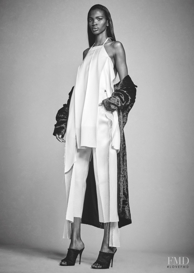 Aamito Stacie Lagum featured in  the area lookbook for Autumn/Winter 2015