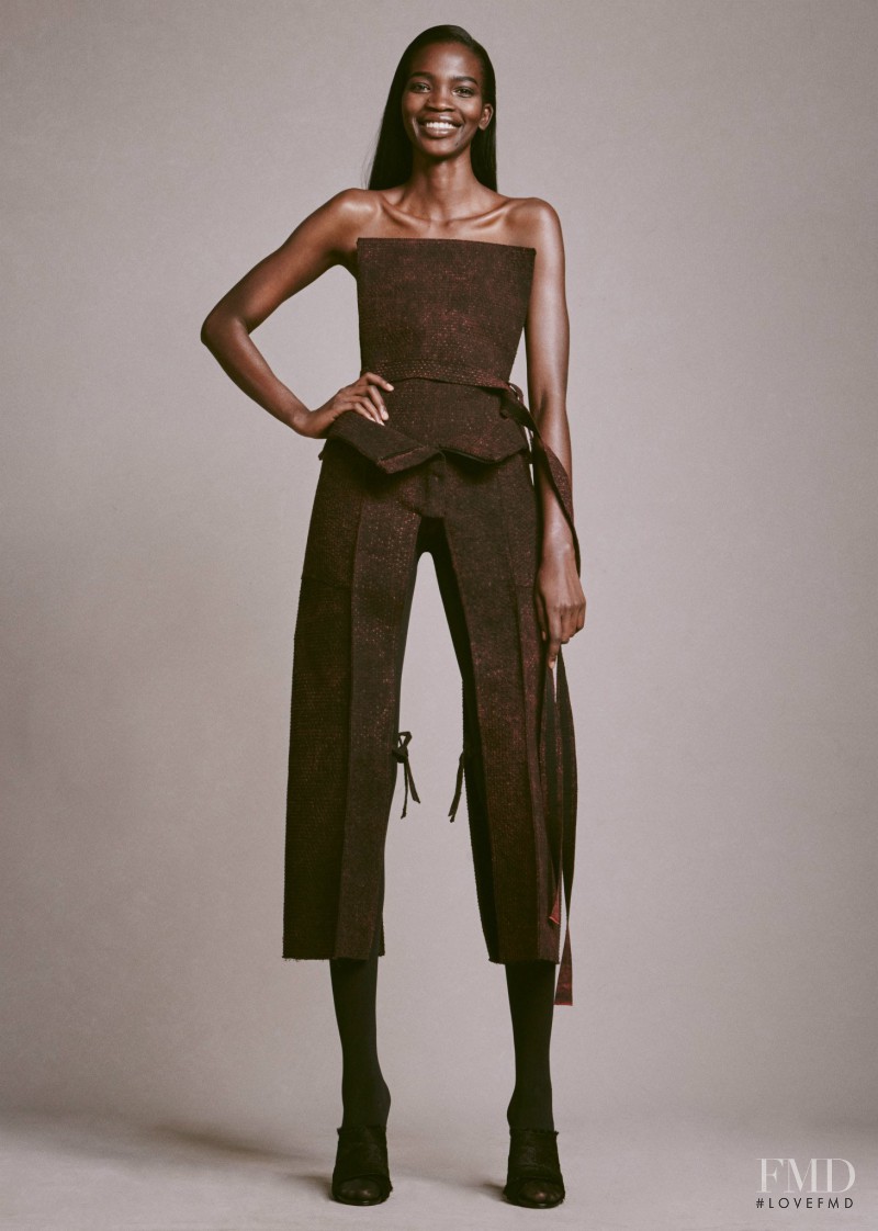 Aamito Stacie Lagum featured in  the area lookbook for Autumn/Winter 2015