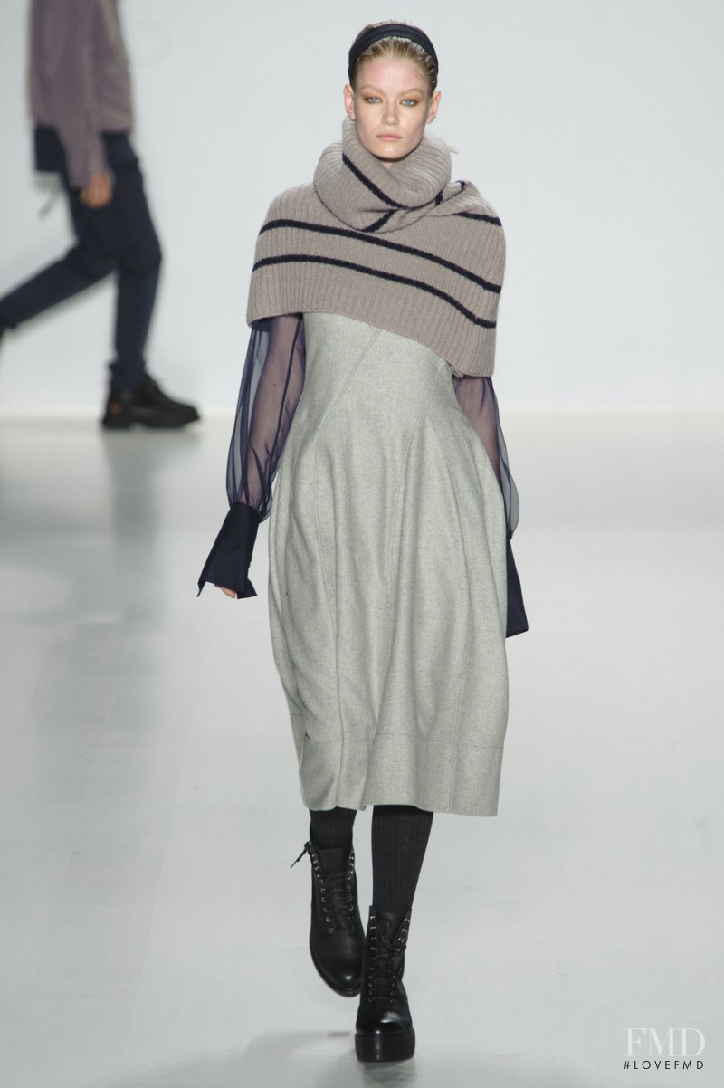 Hollie May Saker featured in  the Richard Chai fashion show for Autumn/Winter 2015