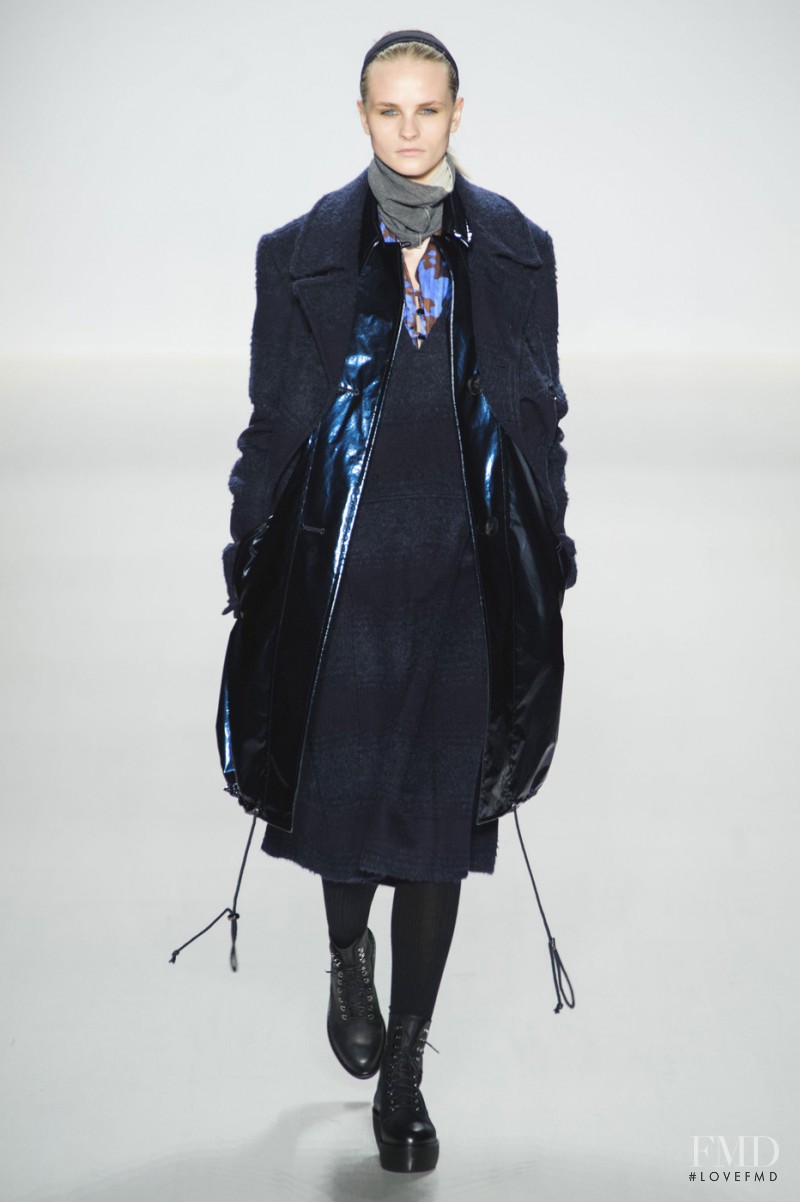 Kristina Petrosiute featured in  the Richard Chai fashion show for Autumn/Winter 2015