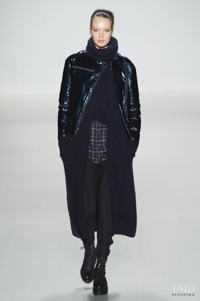 Kid Plotnikova featured in  the Richard Chai fashion show for Autumn/Winter 2015