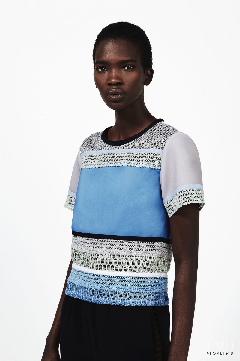 Aamito Stacie Lagum featured in  the Jonathan Simkhai fashion show for Pre-Fall 2015