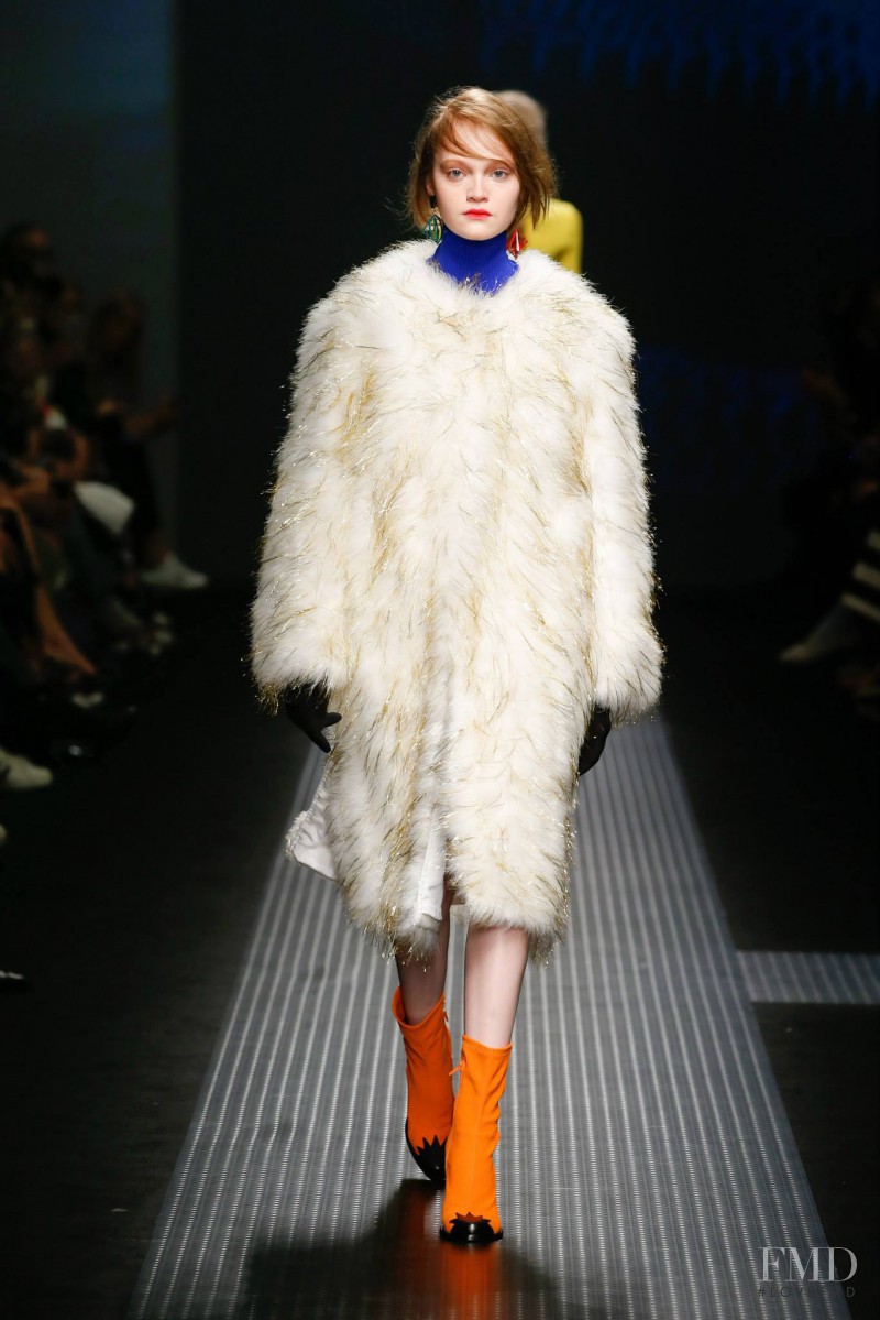 Mia Gruenwald featured in  the MSGM fashion show for Autumn/Winter 2015