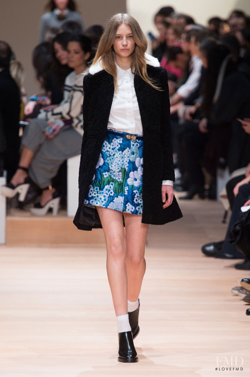 Melina Gesto featured in  the Carven fashion show for Autumn/Winter 2015