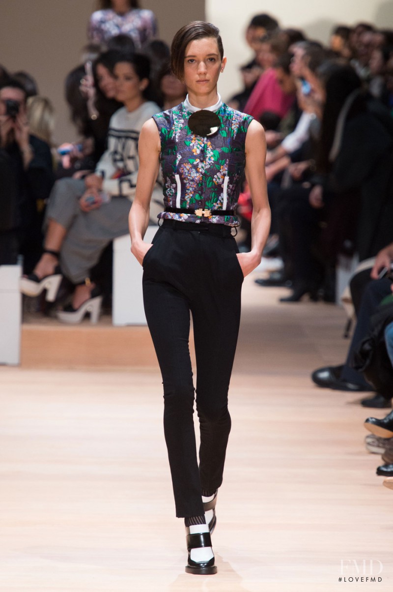 Rita Saunders featured in  the Carven fashion show for Autumn/Winter 2015