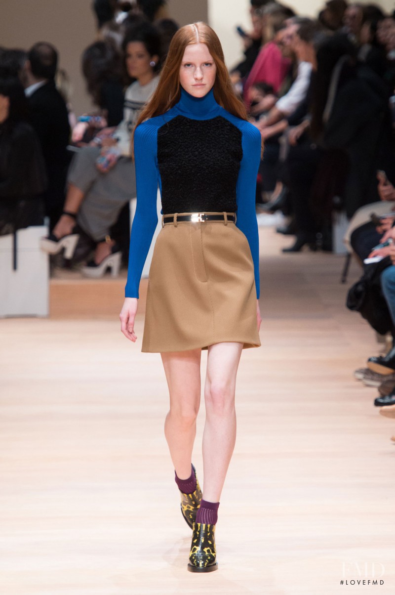 Magdalena Jasek featured in  the Carven fashion show for Autumn/Winter 2015