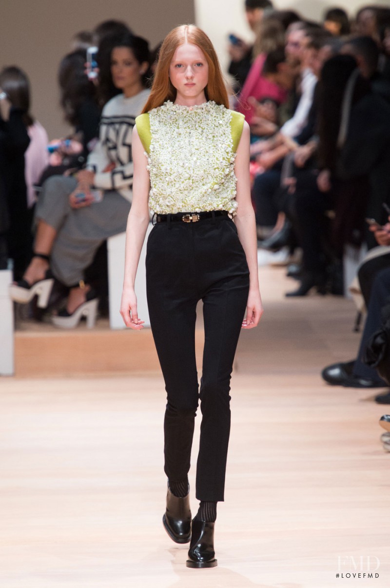 Madison Stubbington featured in  the Carven fashion show for Autumn/Winter 2015