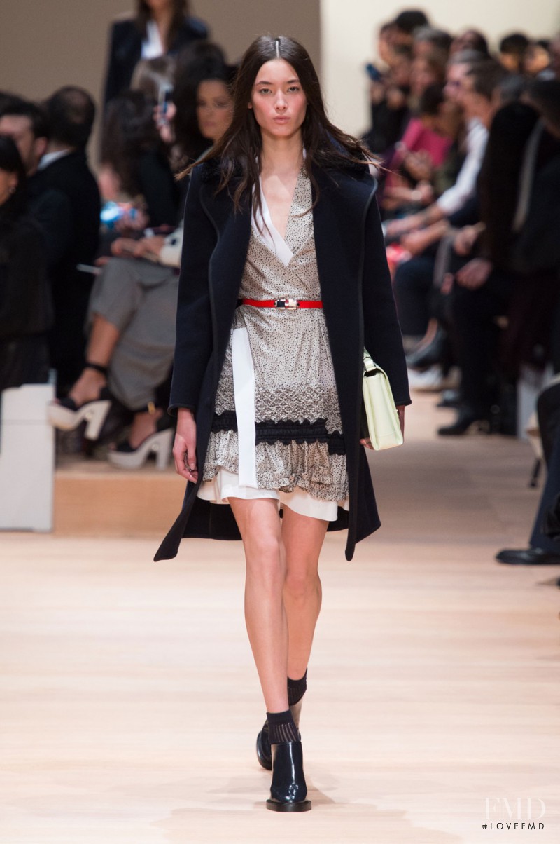 Tiana Tolstoi featured in  the Carven fashion show for Autumn/Winter 2015