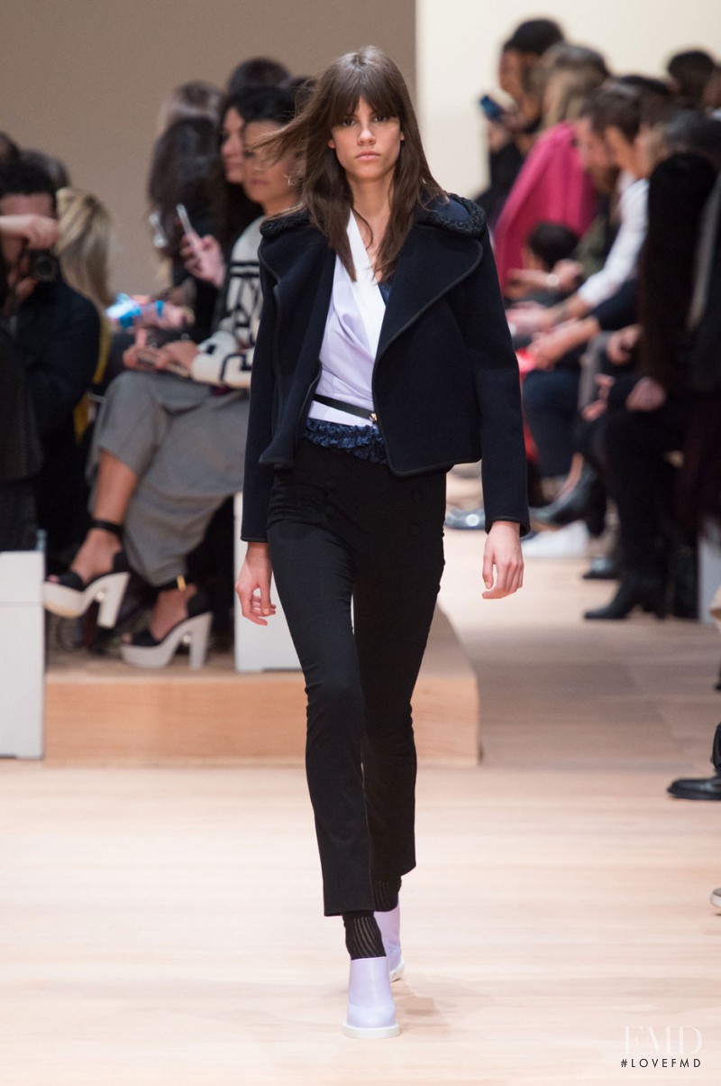 Antonina Petkovic featured in  the Carven fashion show for Autumn/Winter 2015
