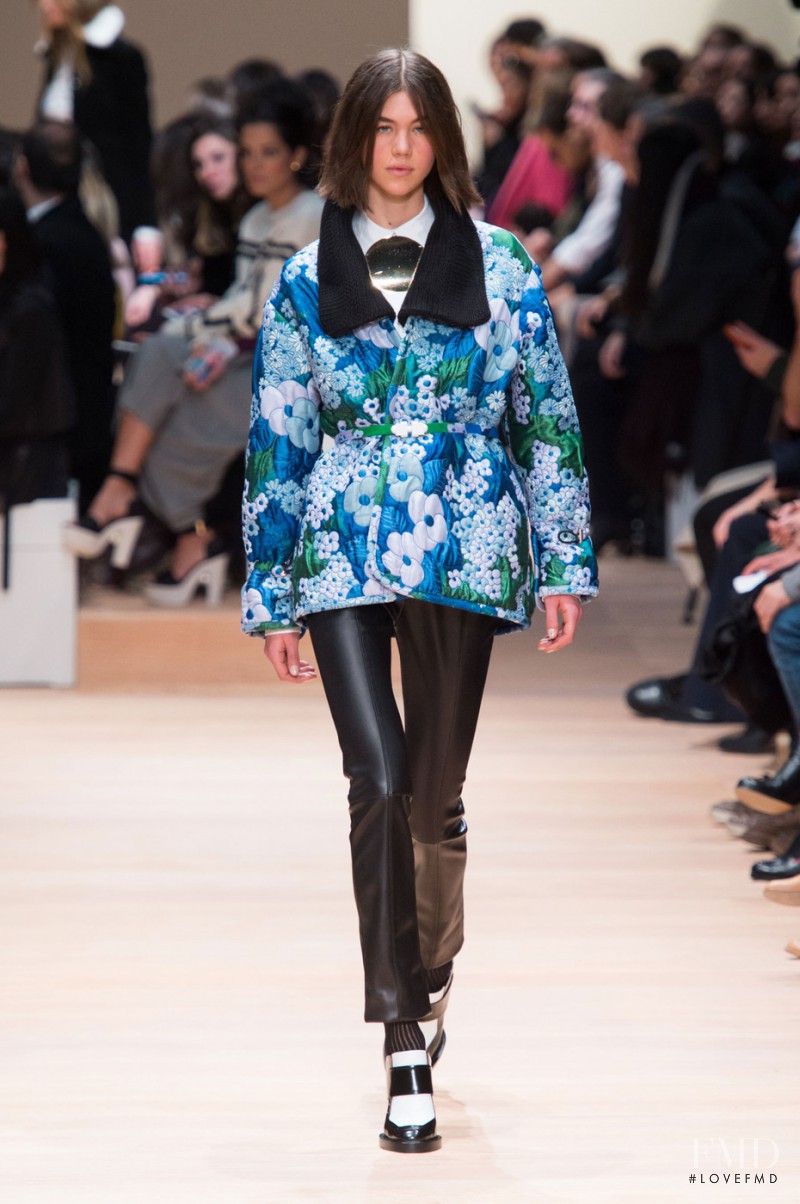 Georgia Graham featured in  the Carven fashion show for Autumn/Winter 2015