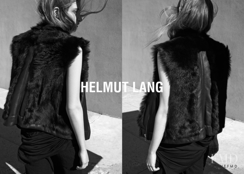 Melina Gesto featured in  the Helmut Lang advertisement for Spring/Summer 2015