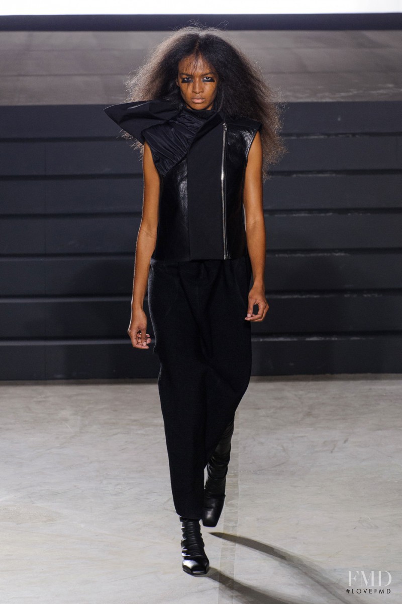 Marieme Hoang-Gia featured in  the Rick Owens Sphinx fashion show for Autumn/Winter 2015