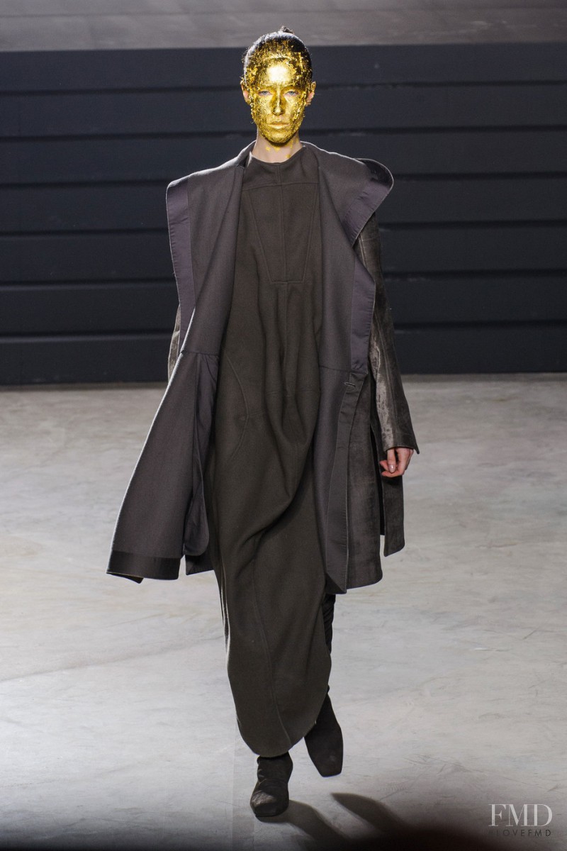 Alix Angjeli featured in  the Rick Owens Sphinx fashion show for Autumn/Winter 2015