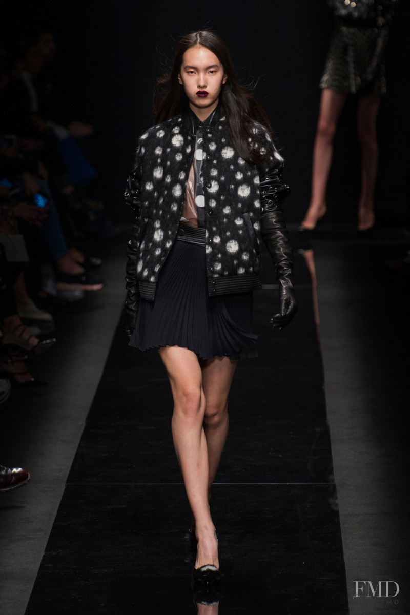 Yuan Bo Chao featured in  the Emanuel Ungaro fashion show for Autumn/Winter 2015