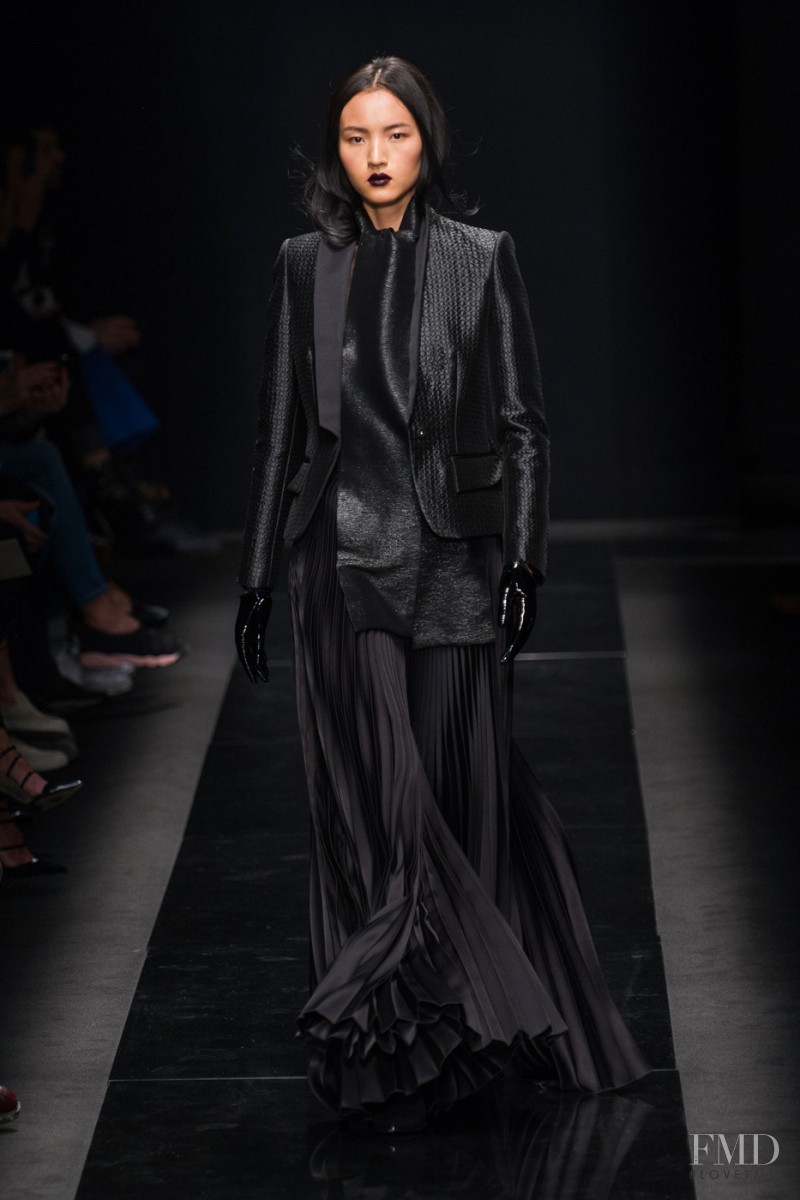 Luping Wang featured in  the Emanuel Ungaro fashion show for Autumn/Winter 2015
