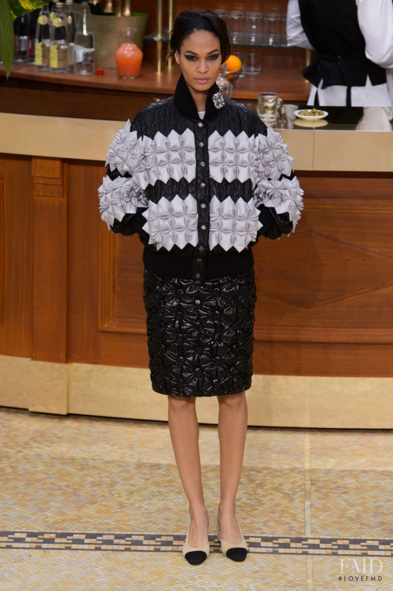 Joan Smalls featured in  the Chanel fashion show for Autumn/Winter 2015