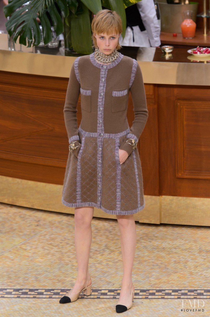 Edie Campbell featured in  the Chanel fashion show for Autumn/Winter 2015
