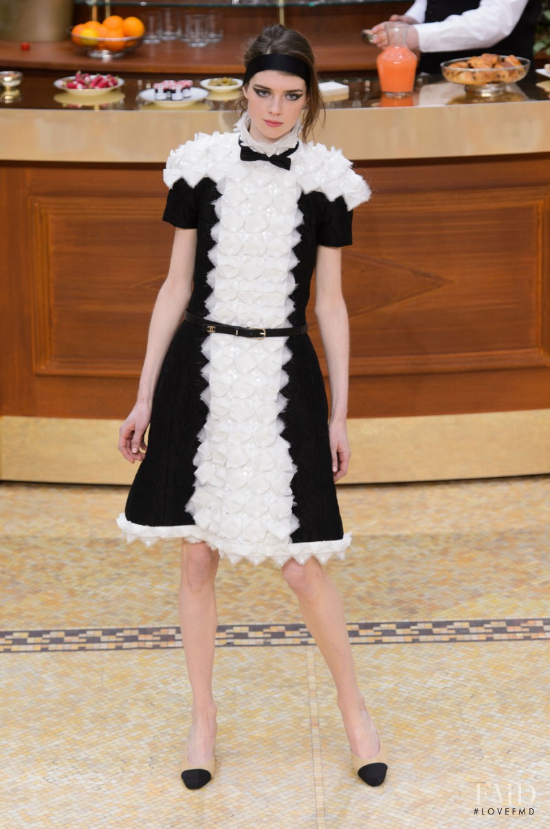 Jessica Burley featured in  the Chanel fashion show for Autumn/Winter 2015