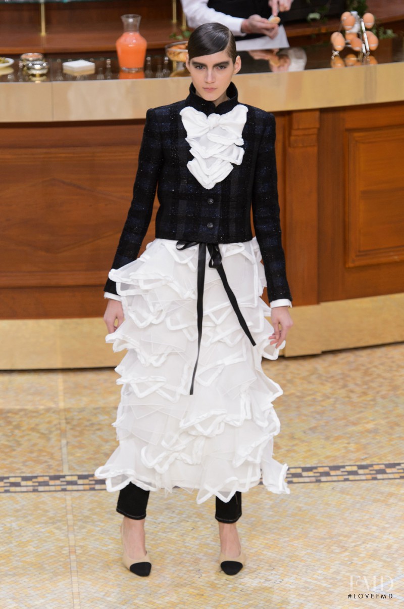 Valery Kaufman featured in  the Chanel fashion show for Autumn/Winter 2015