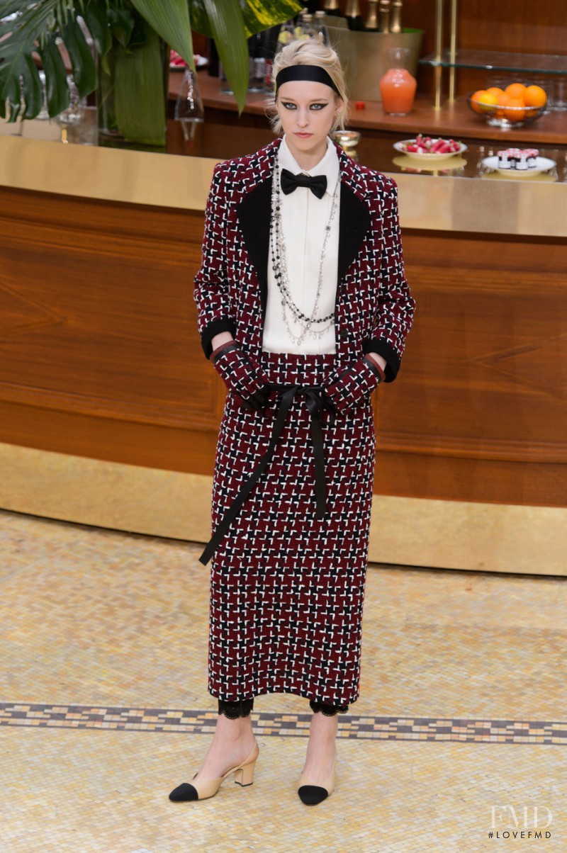 Eva Berzina featured in  the Chanel fashion show for Autumn/Winter 2015