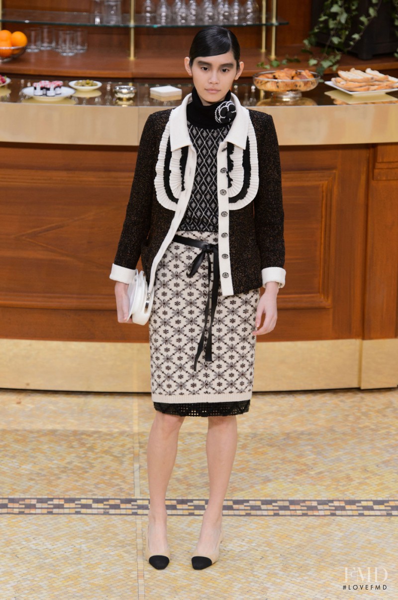 Ming Xi featured in  the Chanel fashion show for Autumn/Winter 2015
