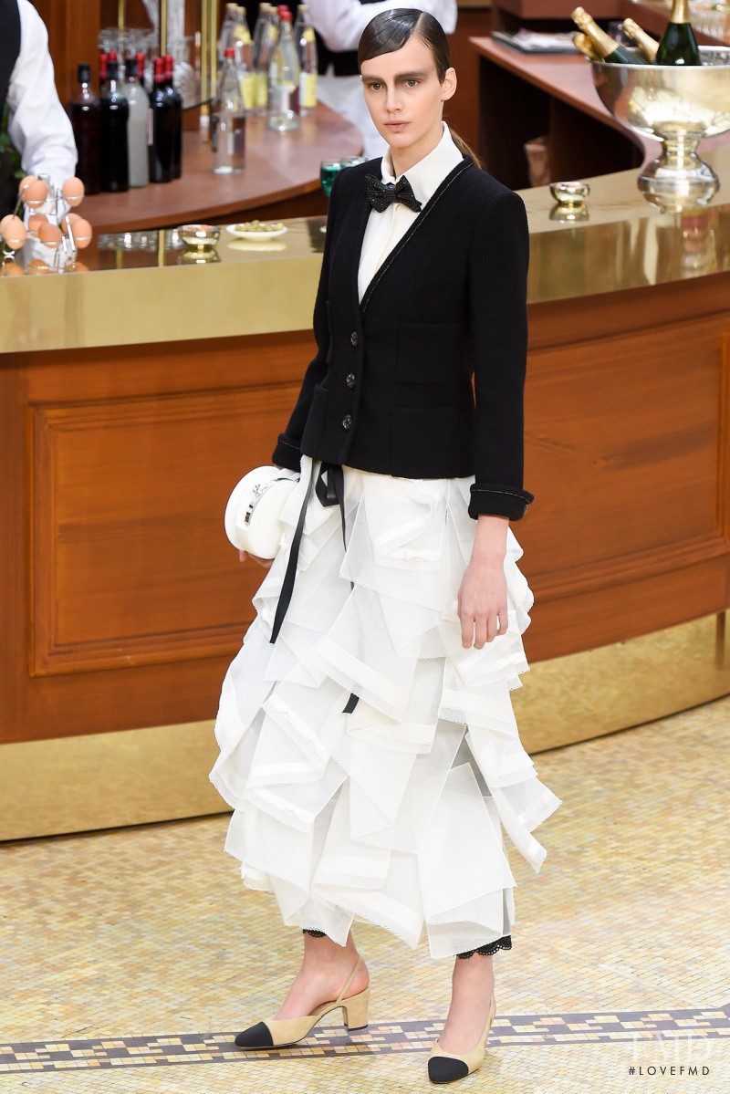 Heloise Giraud featured in  the Chanel fashion show for Autumn/Winter 2015