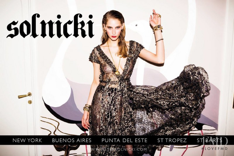 Melina Gesto featured in  the Sister Solnicki advertisement for Spring/Summer 2014