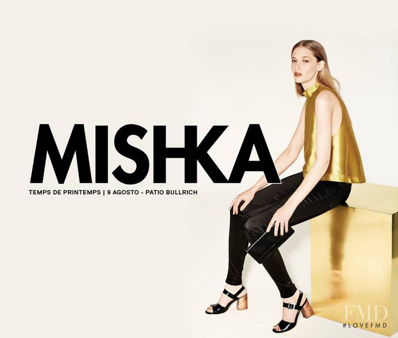 Melina Gesto featured in  the Mishka advertisement for Spring/Summer 2015