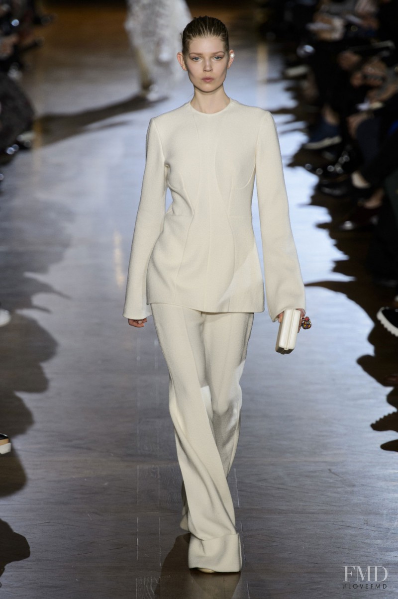 Ola Rudnicka featured in  the Stella McCartney fashion show for Autumn/Winter 2015