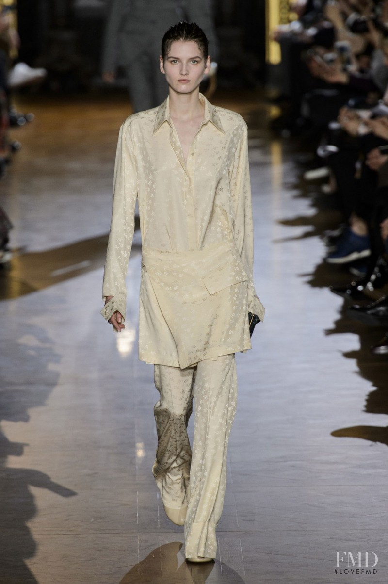 Katlin Aas featured in  the Stella McCartney fashion show for Autumn/Winter 2015