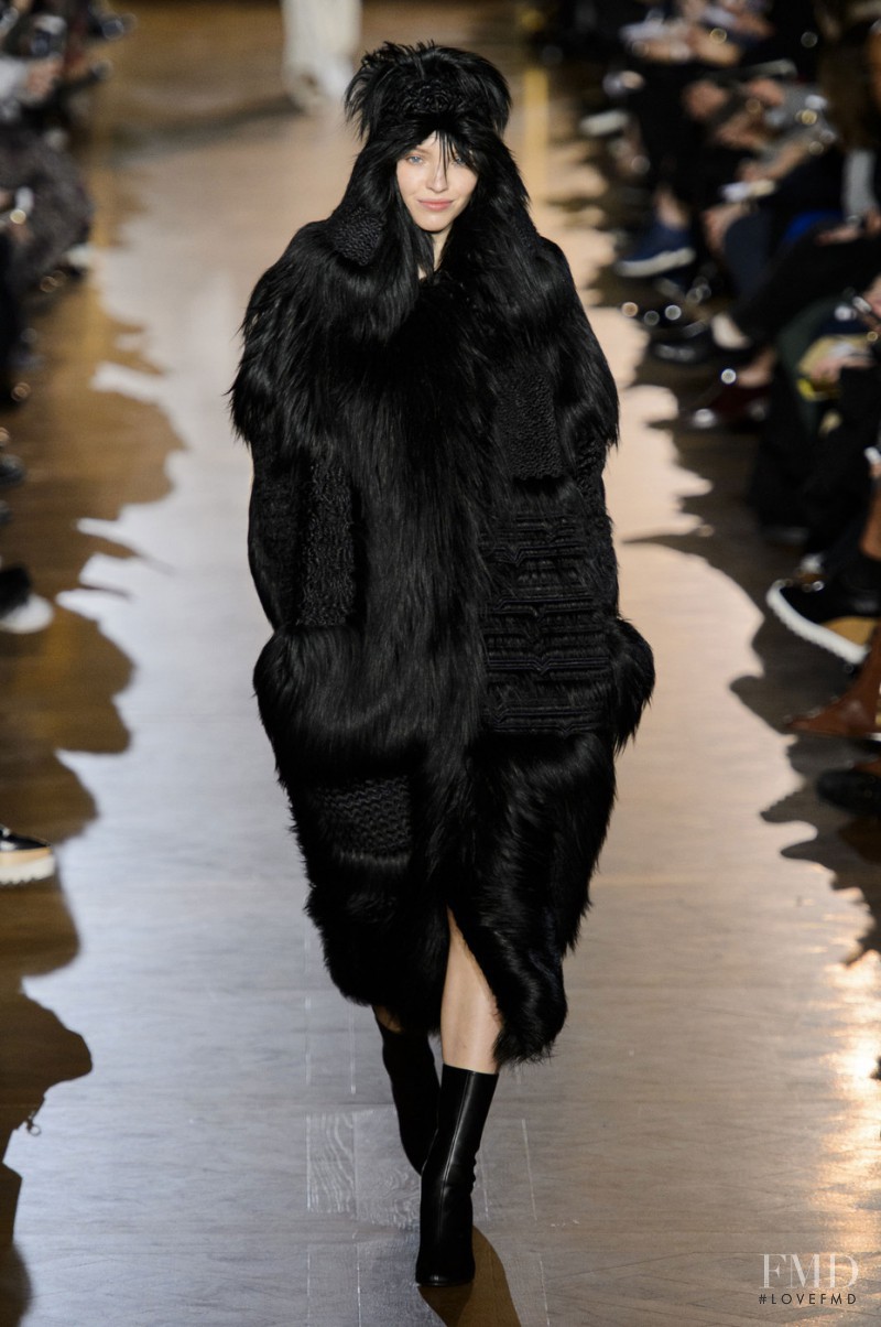 Sasha Luss featured in  the Stella McCartney fashion show for Autumn/Winter 2015