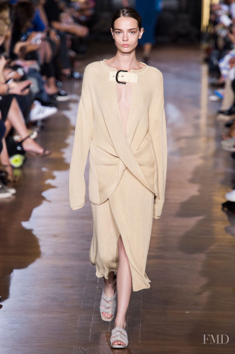 Mina Cvetkovic featured in  the Stella McCartney fashion show for Spring/Summer 2015