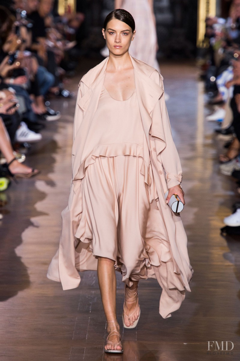 Ronja Furrer featured in  the Stella McCartney fashion show for Spring/Summer 2015