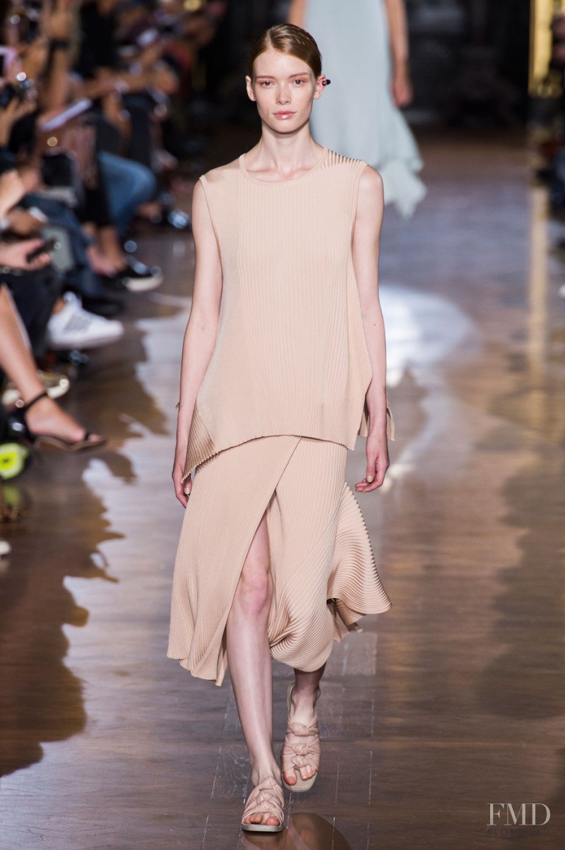 Julia Hafstrom featured in  the Stella McCartney fashion show for Spring/Summer 2015