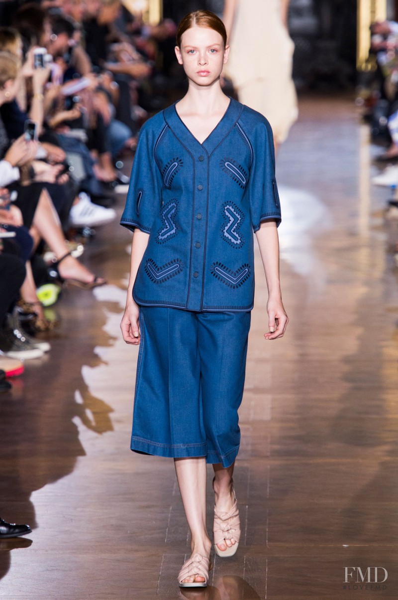 Daniela Witt featured in  the Stella McCartney fashion show for Spring/Summer 2015