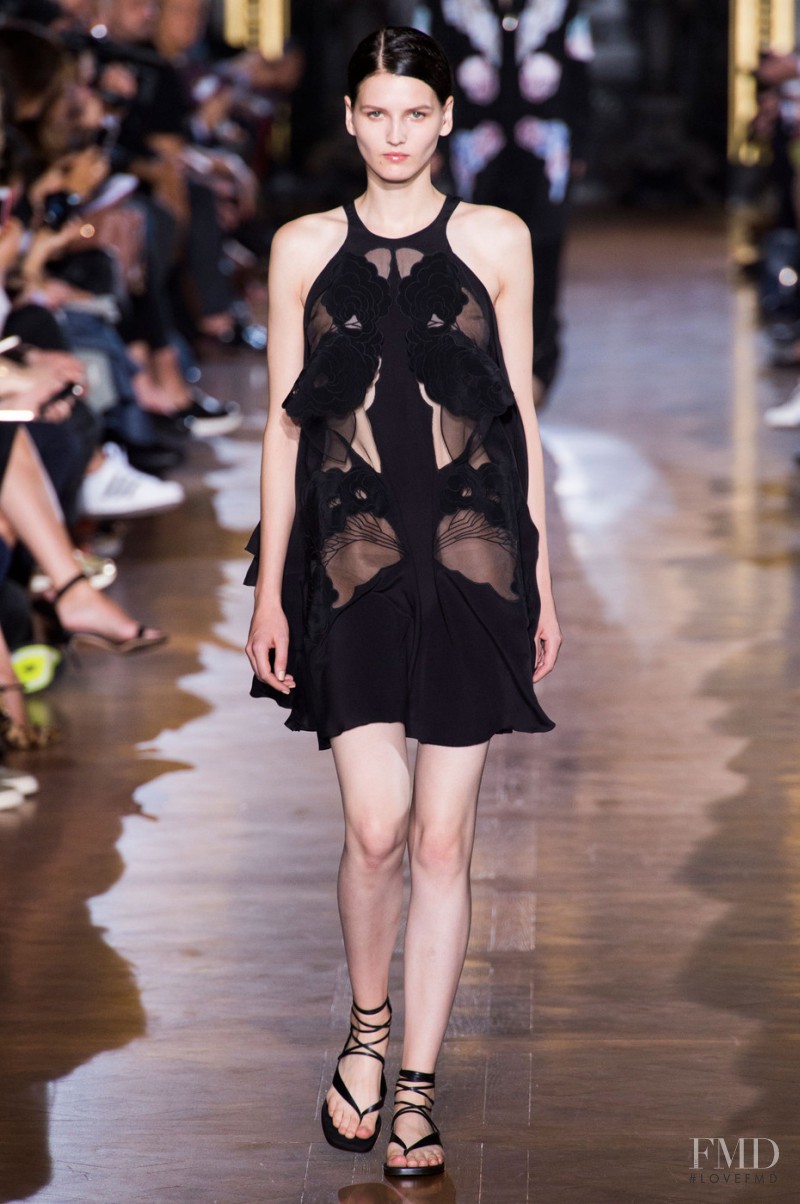 Katlin Aas featured in  the Stella McCartney fashion show for Spring/Summer 2015