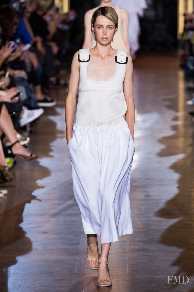 Edie Campbell featured in  the Stella McCartney fashion show for Spring/Summer 2015