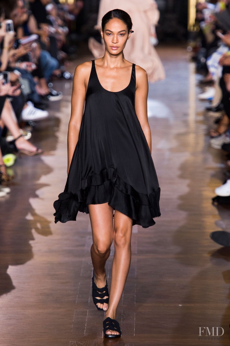 Joan Smalls featured in  the Stella McCartney fashion show for Spring/Summer 2015